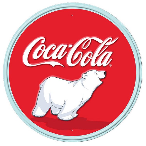 signs 4 fun Coke - Bear Cub Round Sign