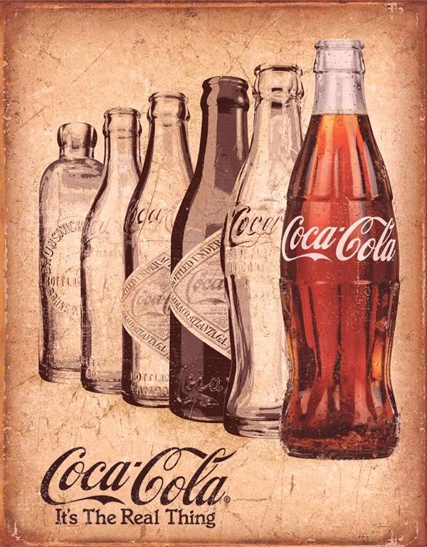 signs 4 fun Coke the Real Thing Metal Tin Sign