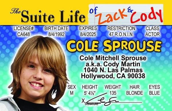 signs 4 fun Cole Sprouse ID