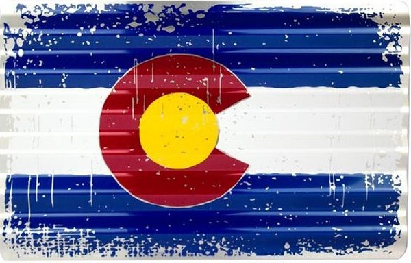 signs 4 fun Colorado Flag Corrugated Large Sign