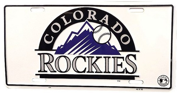 signs 4 fun Colorado Rockies License Plate