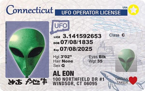 signs 4 fun Connecticut Alien ID