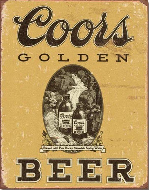 signs 4 fun Coors Golden Vintage Metal Tin Sign