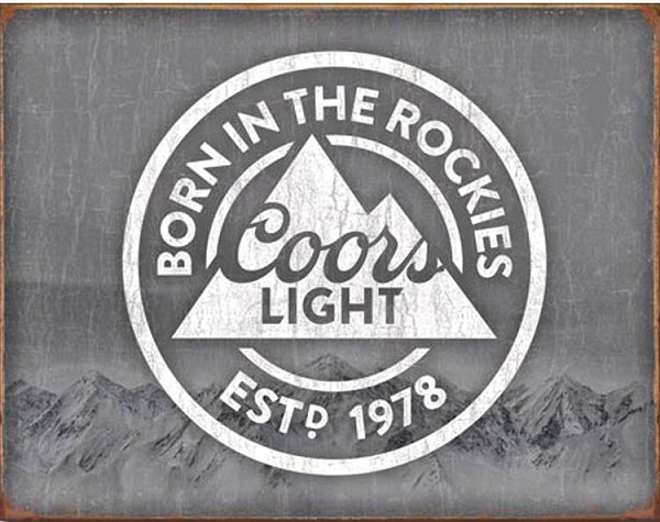 signs 4 fun Coors Light Beer Metal Tin Sign