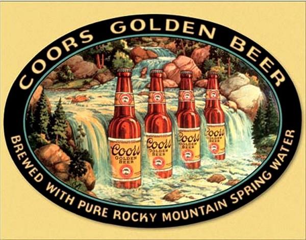 signs 4 fun Coors Waterfall Metal Tin Sign