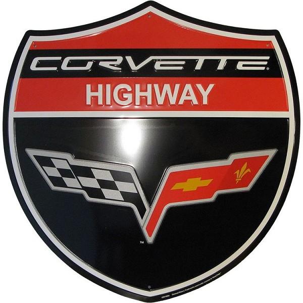 signs 4 fun Corvette Highway 24 inch Die Cut Sign