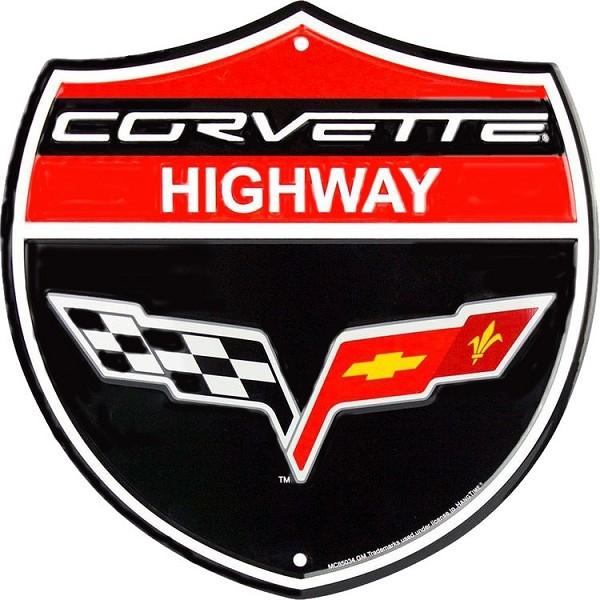 signs 4 fun Corvette Highway Shield