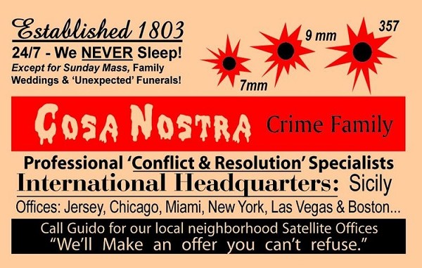 signs 4 fun Cosa Nostra ID