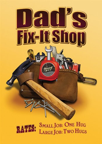 signs 4 fun Dad's Fix-it Shop Metal Sign