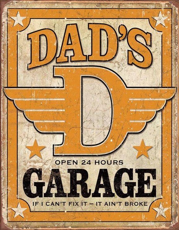 signs 4 fun Dad’s Garage Metal Sign