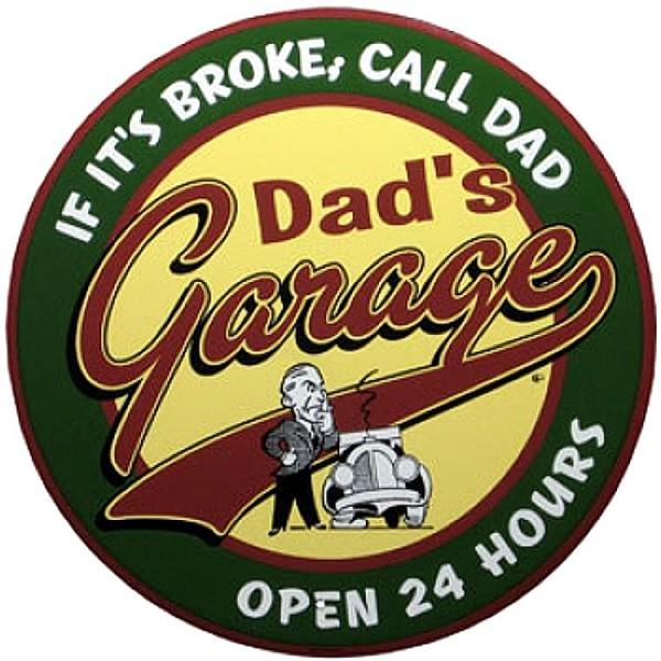 signs 4 fun Dad's Garage Round Sign