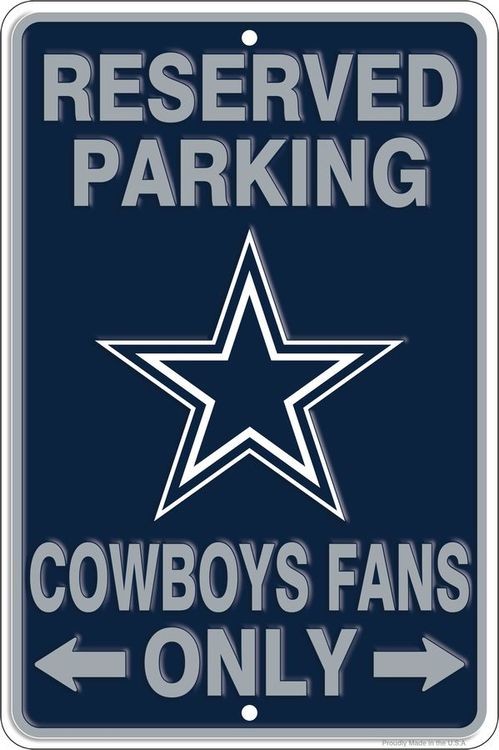signs 4 fun Dallas Cowboys Sm Parking Sign