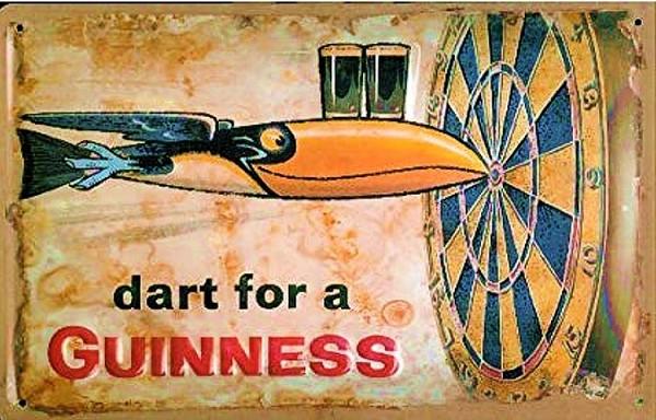 signs 4 fun Dart for a Guinness Metal Sign