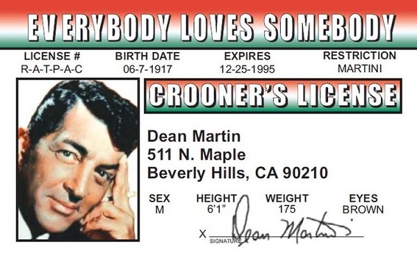 signs 4 fun Dean Martin ID