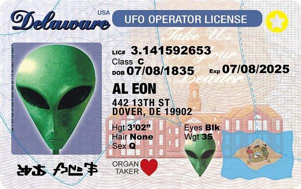 signs 4 fun Delaware Alien ID