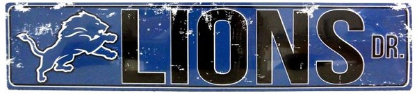 signs 4 fun Detroit Lions Dr Street Sign