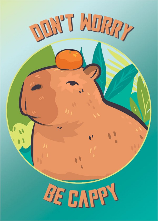 signs 4 fun Don't Worry Be Cappy Magnet