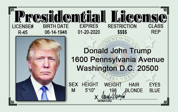 signs 4 fun Donald Trump President ID