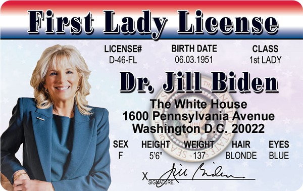 signs 4 fun Dr Jill Biden ID