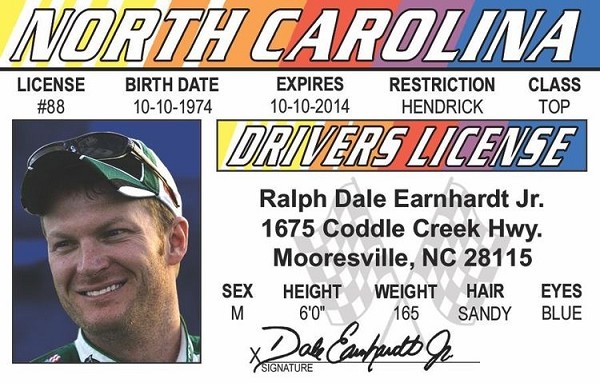 signs 4 fun Earnhardt Jr. ID