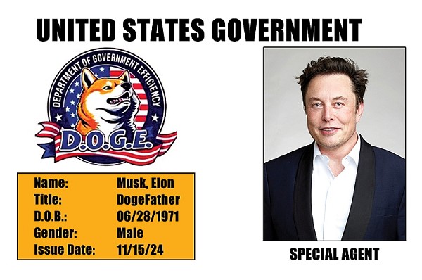 signs 4 fun Elon DOGE ID