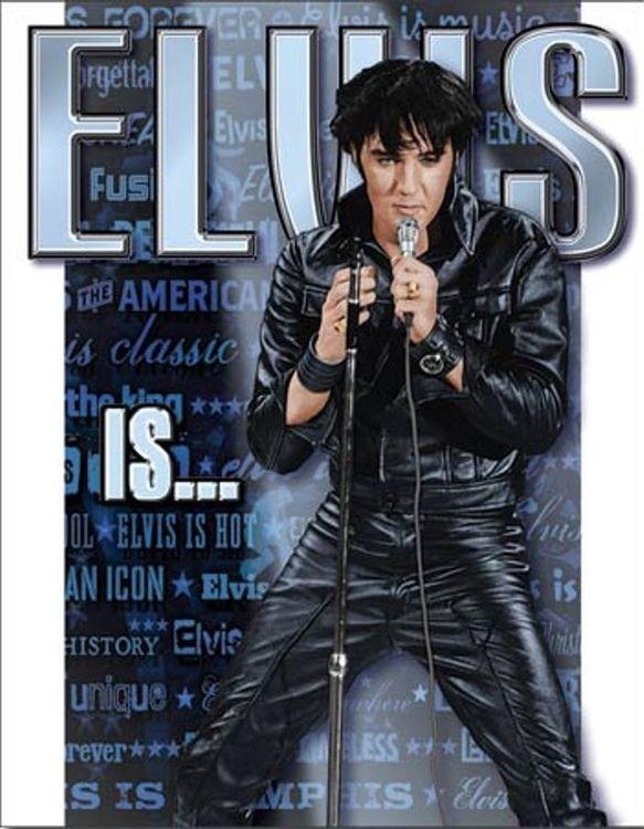 signs 4 fun Elvis Is Metal Tin Sign