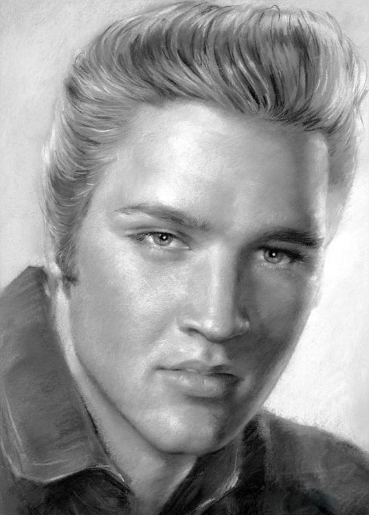 signs 4 fun Elvis Presley B & W Magnet