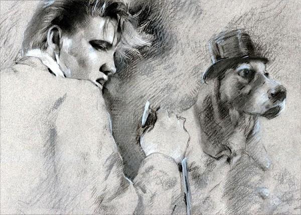 signs 4 fun Elvis Presley Hound Dog Magnet