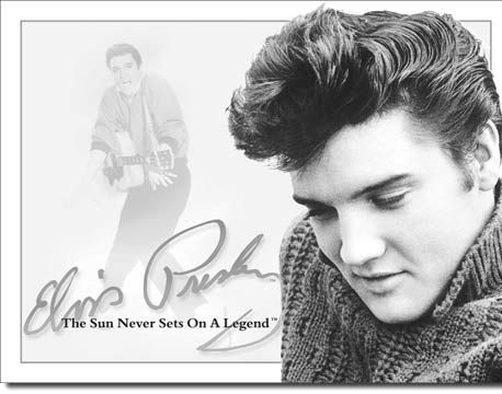 signs 4 fun Elvis Sun Never Sets Metal Sign