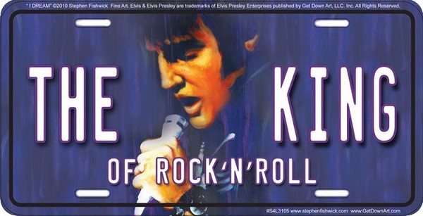 signs 4 fun Elvis the King License Plate