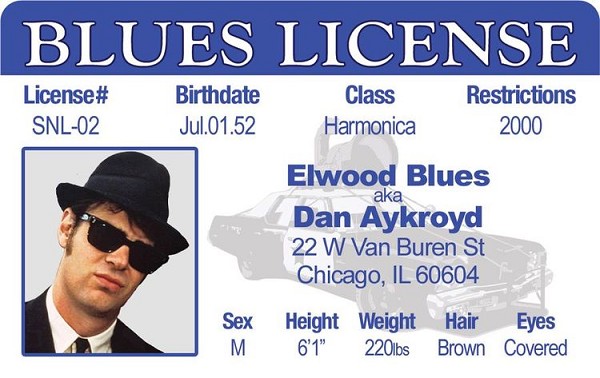 signs 4 fun Elwood Blues aka Dan Ackroyd
