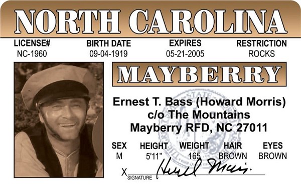 signs 4 fun Ernest T. Bass ID