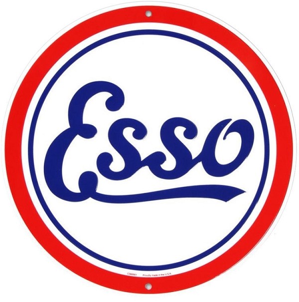 signs 4 fun Esso Oil 24 inch Large Round Sign