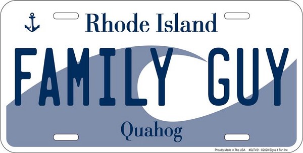 signs 4 fun Family Guy License Plate