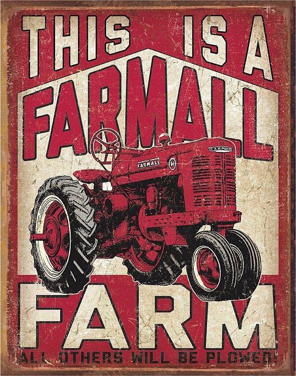 signs 4 fun Farmall Farm Metal Sign