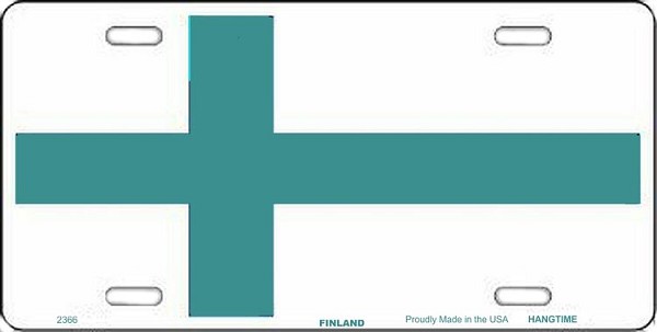 signs 4 fun Finland Flag License Plate