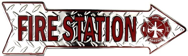 signs 4 fun Fire Station Arrow Sign