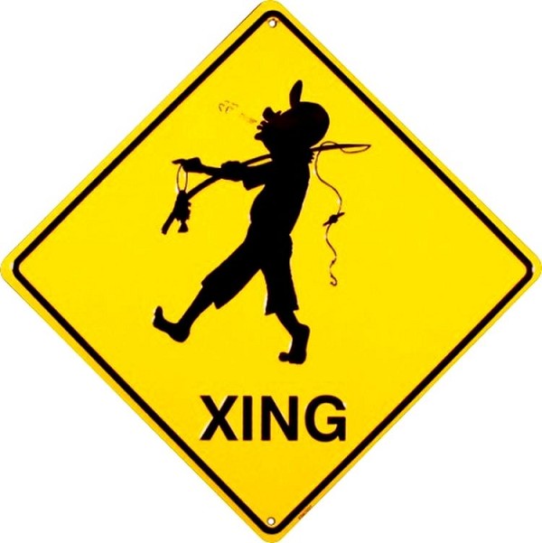 signs 4 fun Fishing Crossing Sign