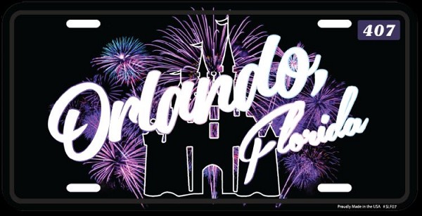 signs 4 fun FL- Orlando Black License Plate