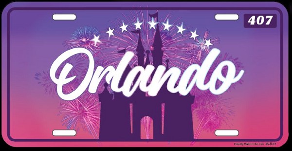 signs 4 fun FL- Orlando Stars Dark License Plate