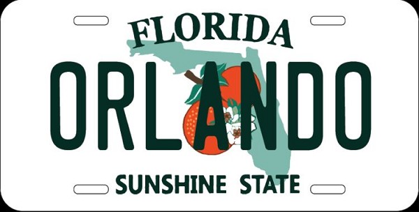 signs 4 fun FL- ORLANDO State License Plate
