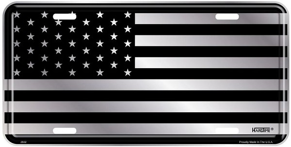 signs 4 fun Flag Stars and Stripes License Plate