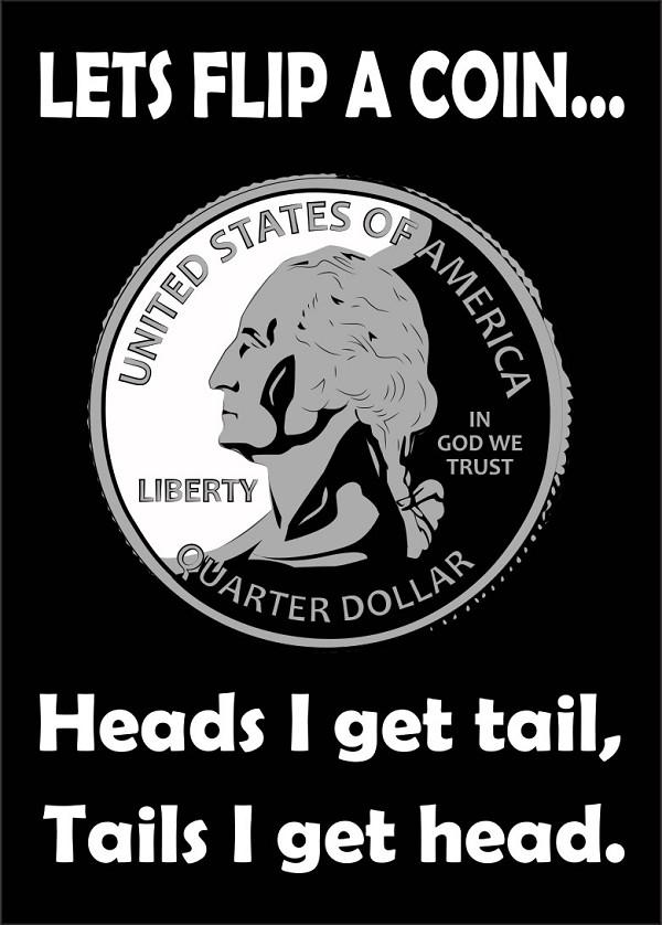 signs 4 fun Flip A Coin Magnet