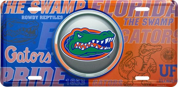 signs 4 fun Florida Gators Bullseye License Plate