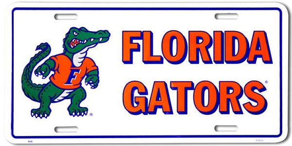 signs 4 fun Florida Gators Logo License Plate