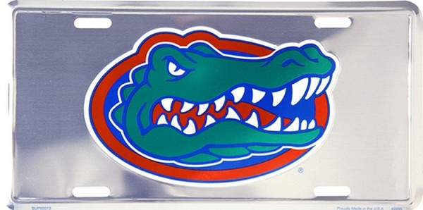 signs 4 fun Florida Gators Polished License Plate