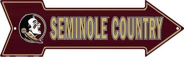 signs 4 fun Florida State Seminoles Arrow Sign
