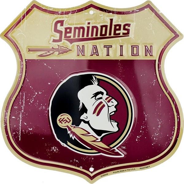 signs 4 fun Florida State Seminoles Nation Shield