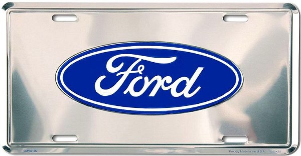 signs 4 fun Ford Blue Logo License Plate