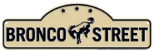 signs 4 fun Ford Bronco Street Die Cut Sign